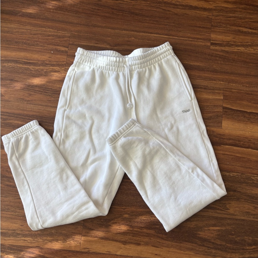 TNA Cozy Fleece Sweatpants - White